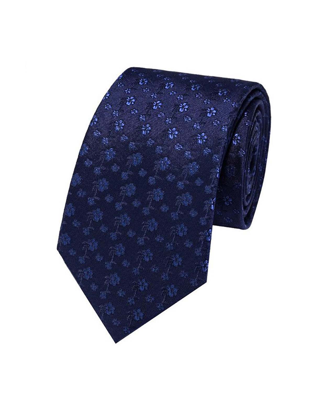 3D Small Floral Silk Tie-t19